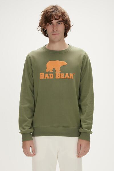 Bad Bear Sweatshirt Logo Crewneck / Thyme Men 22.02.12.007