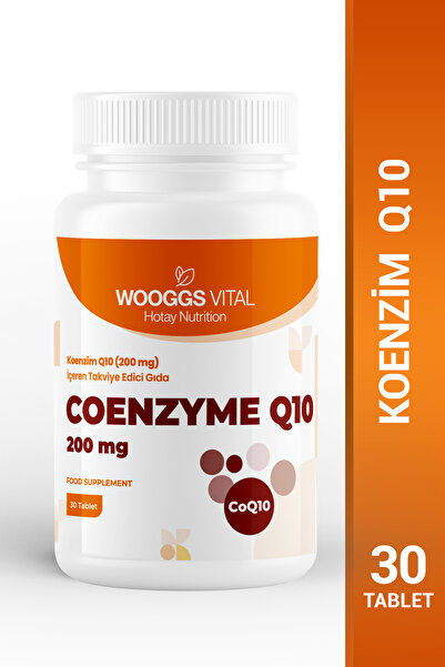 Woogss Vital Wooggs Vital Koenzim Q10 ( 200 mg) Takviye Edici Gıda 30 Tablet