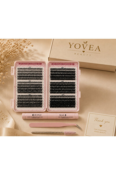 Yovea beauty 590 adet kirpik takma kirpik seti