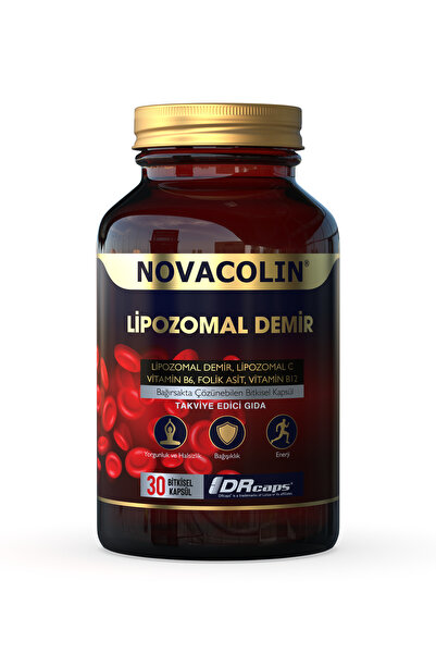 NOVACOLIN Lipozomal Demir 30 DRCAPS Bitkisel Kapsül