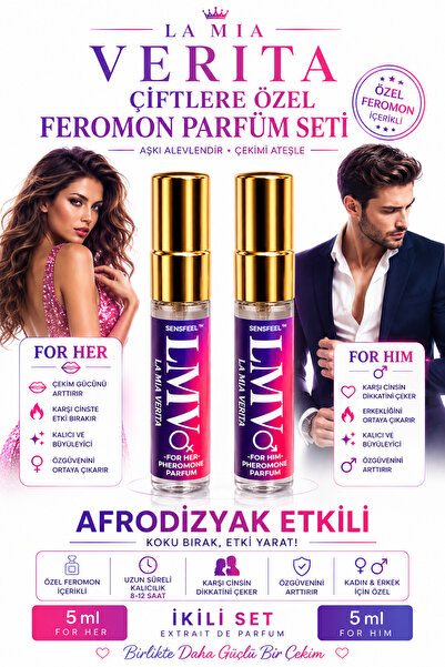 la mia verita Sensfeel™ Feromon Parfüm Seti - Magnet Aşkın ve Tutkunun Kimyas...