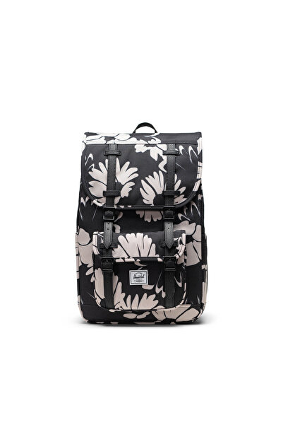 Herschel Supply Co. Little America Mid Flowers Unisex Black Backpack