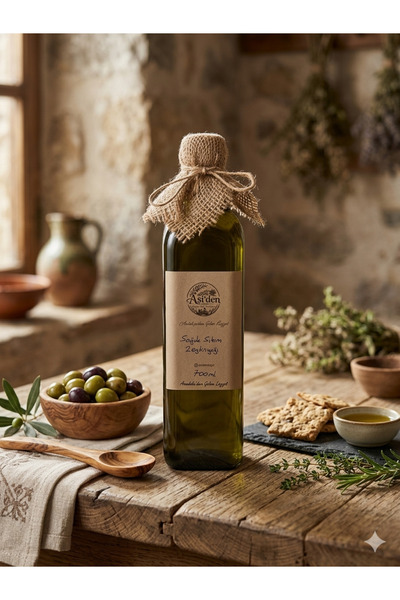 Soğuk Sıkım Zeytinyağı 700 ml (Cam Şişe)