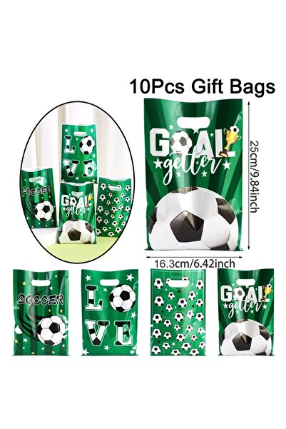 Choice15 as shown B-10pcs 10/20/50pcs Soccer Gift Bags Plastic Football Candy...