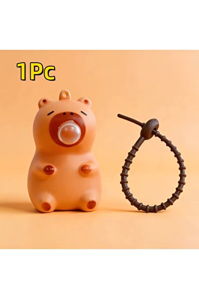 Choice1 1Pc Capybara Doll Pinch Pendant Toys Squeeze Spit Bubble Decompressio...