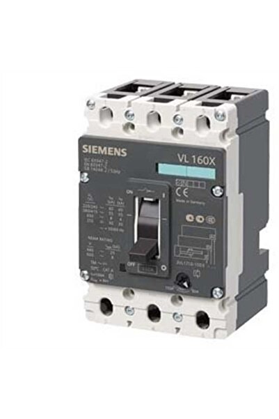 Siemens 3Vl1702-1Dd33-0Aa0 3 Kutuplu 25A Ayarlı- Termik 55 Ka Kompakt Güç Şal...