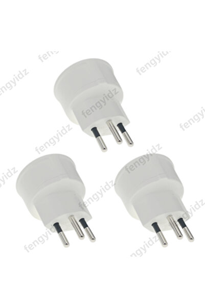 Choice white 3PCS 3pcs Germany EU to Switzerland Plug Adapter European to Swi...