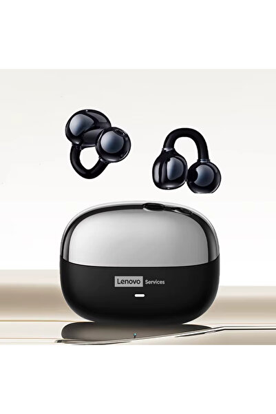 Choice Lenovo Black LE302 OWS Ear Clip Wireless Earphones Low Latency HD Call...