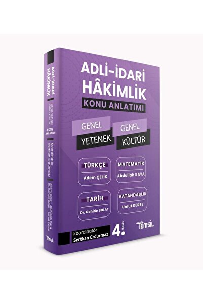 Temsil Kitap Temsil Adli Idari Hakimlik Genel Yetenek Genel Kültür Konu Anlatımı
