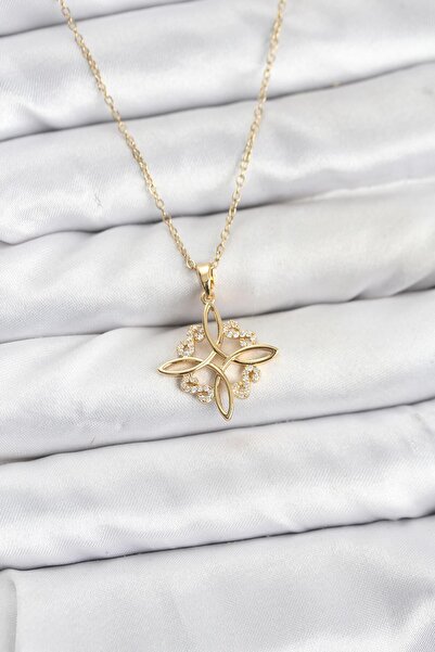 Inure Jewelry سلسلة فولاذية 316L ذهبية اللون طراز إنفينيتي مرصعة بحجر الزركون...