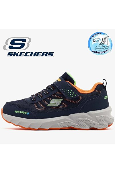 SKECHERS حذاء رياضي للأطفال من Elite Sport Tread 406334L مقاوم للماء وداعم لل...