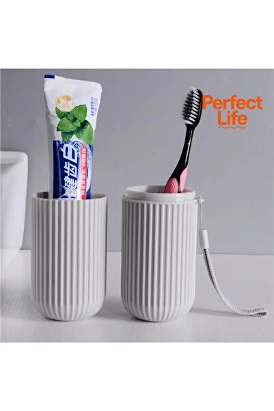 Choice1 1pcs-Gray 1/4Pcs Table Toothbrush Protect Holder Cup Case Travel Camp...
