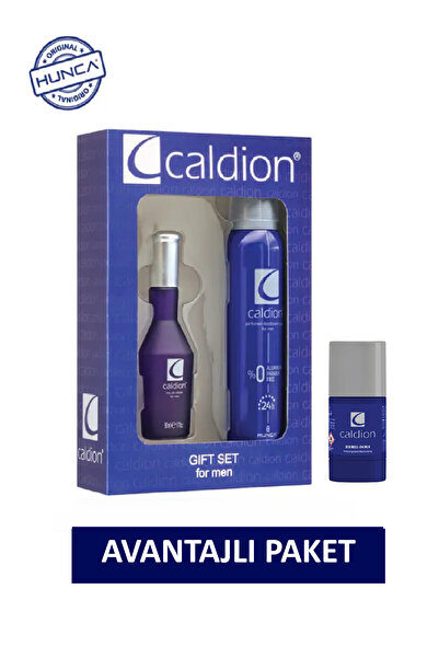 Caldion 3'lü Süper Erkek Parfüm Seti ( 50 ml Edt Parfüm 50 ml Roll On 150 ml ...