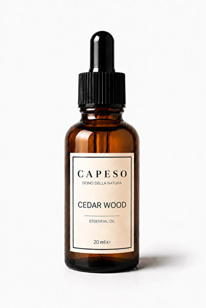 Capeso Cedar Wood Esansiyel Yağ 20 ml Doğal, Odunsu ve Yoğun Kalıcı Koku