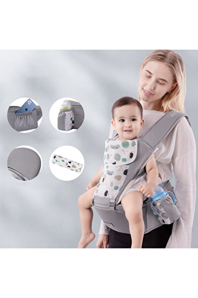 Choice10 New Gray Newborn Ergonomic Baby Carrier Backpack Infant Baby Hipseat...