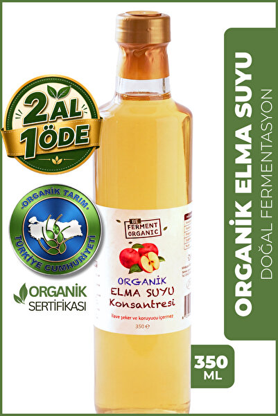 BE FERMENT Organik Elma Suyu Konsantresi | Organik Elma Özü | Şekersiz Tatlan...