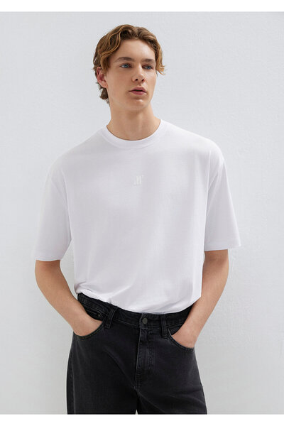 Mavi Pro White T-Shirt Relaxed Fit / Comfortable Cut 0613438-620