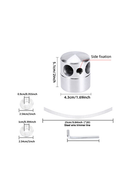 Choice Other 1Pc Aluminum Alloy Cylindrical Trimming Head, Mounting Hole 1Inc...