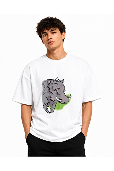 Inscriptie Tricou Unisex Bumbac Premium Casual " Porc mistret gri "