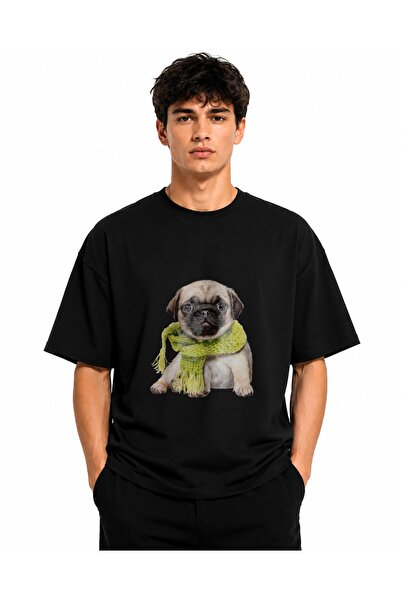 Inscriptie Tricou Unisex Bumbac Premium Casual " Caine cu fular "