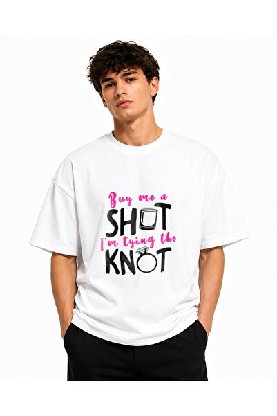 Inscriptie Unisex Βαμβακερό T-Shirt Υψηλής Ποιότητας Casual " Shot "