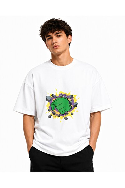 Inscriptie Tricou Unisex Bumbac Premium Casual " Hulk zdrobire "