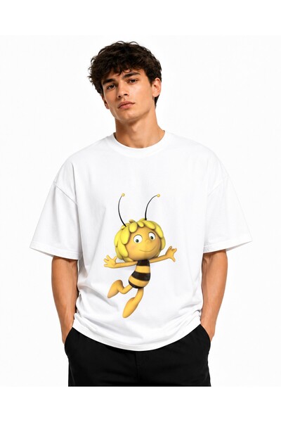 Inscriptie Tricou Unisex Bumbac Premium Casual " Maya the bee "