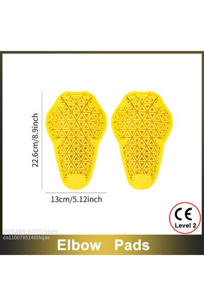 Choice1 One Size Elbow Pads WOSAWE CE Level 1/2 Motorcycle Body Protection Pa...