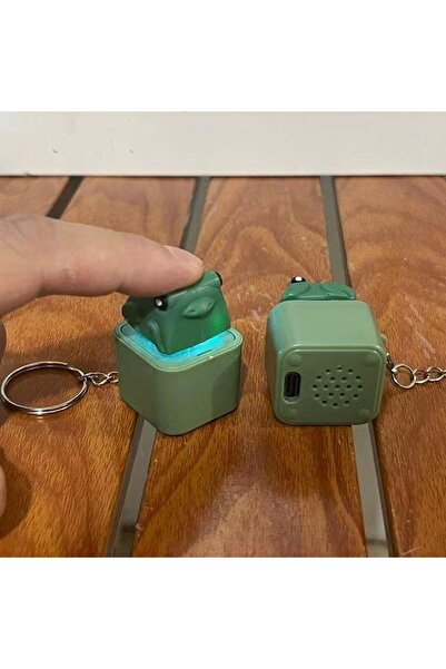 Choice Frog USB Funny Croaking Frog Duck Keychain Rechargeable Keyboard Fidge...