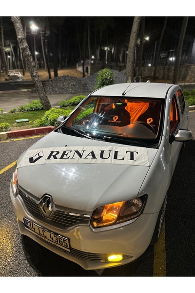 KARA Renault torpido havlusu arkasa pamuk iplikli