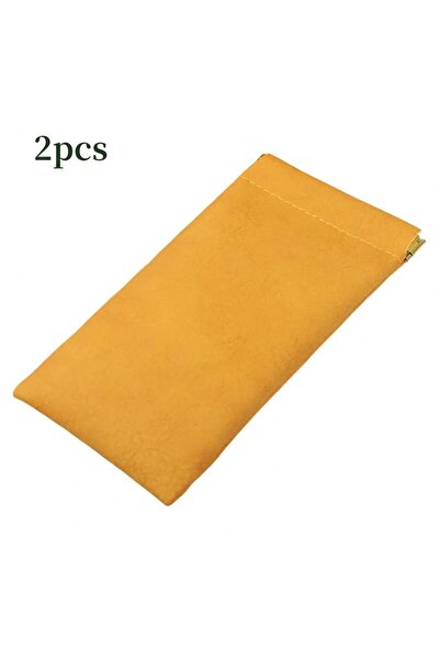 Choice1 2pcs-orange 2pcs Automatic Closed Sunglasses Case PU Leather Glasses ...