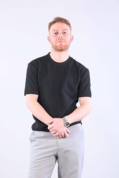 Mckanzie 10023 okrugla kragna Pletena odeća sa saćastim uzorkom T-shirt