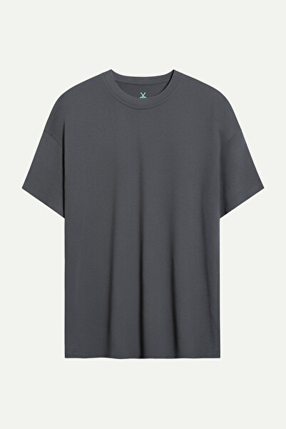 KAFT Tricou pentru bărbați, mov, oversize / relax, basic - 100% bumbac |   Re...