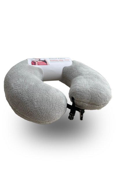Wellmop Gray Travel Neck Pillow