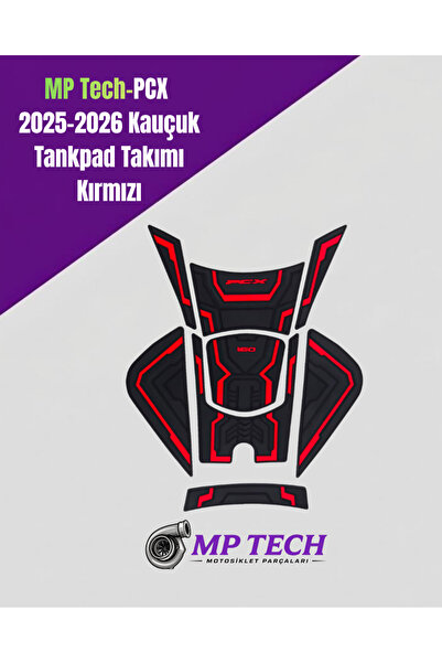MP Tech PCX (2025-2026) Kauçuk Kırmızı Tankpad