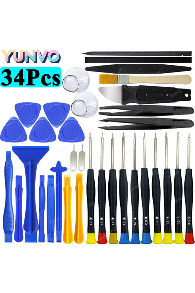 Choice3 34Pcs Repair Kit Professional Mobile Phone Repair Tool Kit, Precision...