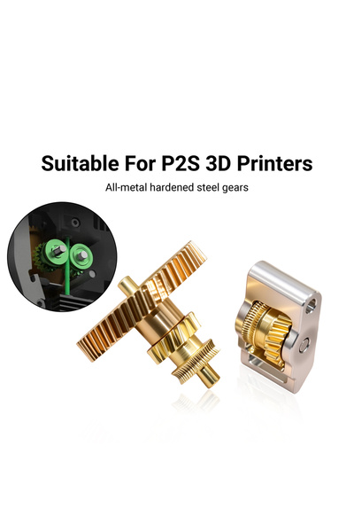 choice2 For P2S All-Metal Hardened Steel Extruder Gear Kit for Bamboo Lab A1 ...