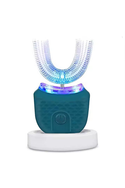 Choice1 green Portable U-shaped electric toothbrush, ultrasonic 360-degree cl...