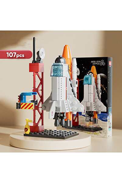 Choice Spaceship 107 Piece DIY Building Blocks Space Rocket Craft Launch Cent...