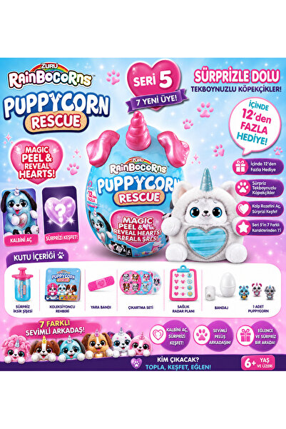 Zuru Rainbocorns Puppycorn Sürpriz Paket Rar14000-Pembe Boynuz