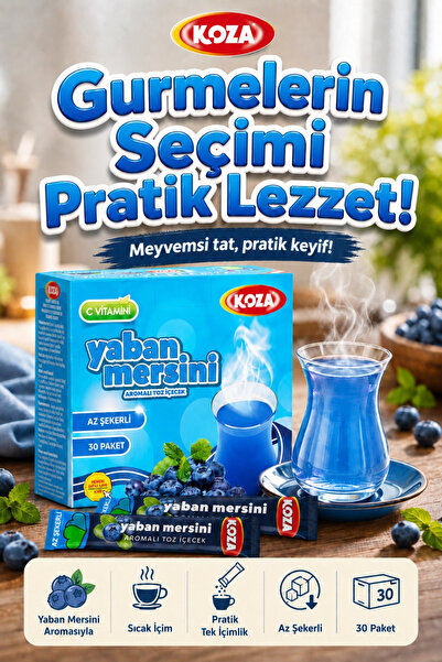 Koza Gurmelerin Seçimi Pratik Lezzet Yaban Mersini Aromalı Tek İçimlik Bluebe...