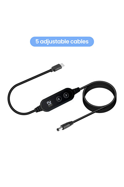 Choice cable Type C To DC Fifth Gear Adjustable Power Boost Line With Adapter...
