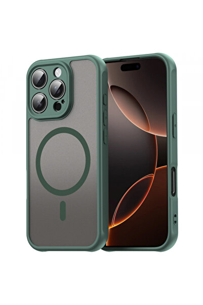 Apple Husa MagSafe pentru iPhone 11 Pro Max, Techsuit, HaloFrost II, Verde
