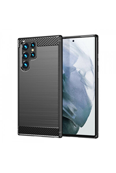 Samsung Husa pentru Galaxy S23 Ultra S918, OEM, Carbon, Neagra
