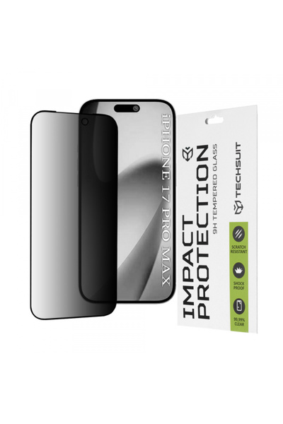 Apple Folie de protectie Ecran Privacy Techsuit pentru iPhone 17 Pro Max, Sti...