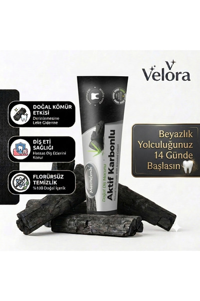 Mecitefendi Beyazlatıcı Karbonlu Diş Macunu