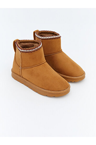 LC Waikiki Lcw Steps Brown Girls' Boots with Nevavm Difference