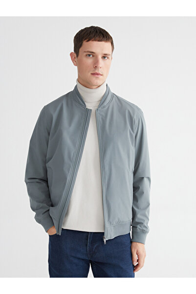 LC Waikiki Lcwaikiki Classic Green College Collar Men's Jacket