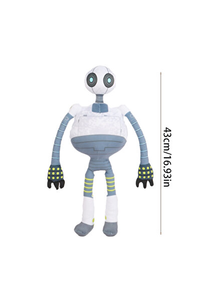 Choice 43cm 43cm white The Wild Robot Plush Roz Plush Toy Movie Surrounding P...