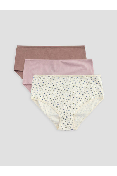 LC Waikiki Vizyon New Season Floral Classic Panties 3-Pack